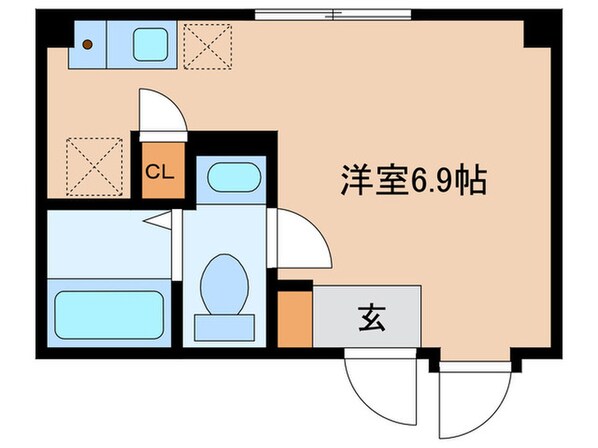 シェルブルー大井町の物件間取画像